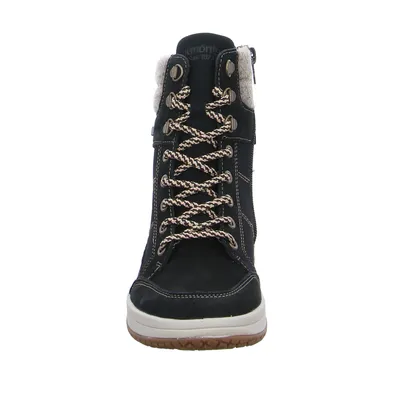 REMONTE Boot Schwarz Leder REMONTE Boot Schwarz Leder