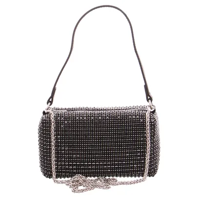 * Clutch / Abendtasche Schwarz Synthetik 