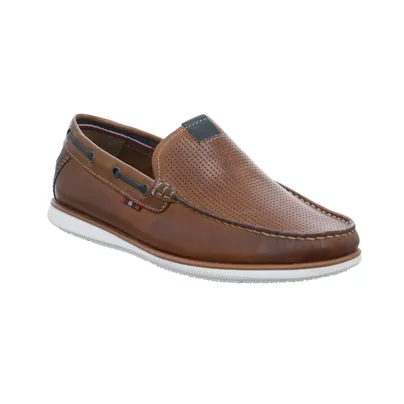 VAN DER LAAN Halbschuh-Schlüpfer Cognac Leder VAN DER LAAN Halbschuh-Schlüpfer Cognac Leder