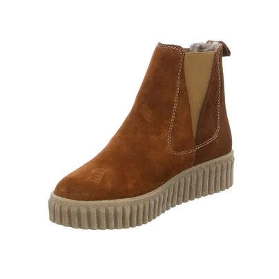 SCHUHENGEL Boot Cognac Leder SCHUHENGEL Boot Cognac Leder