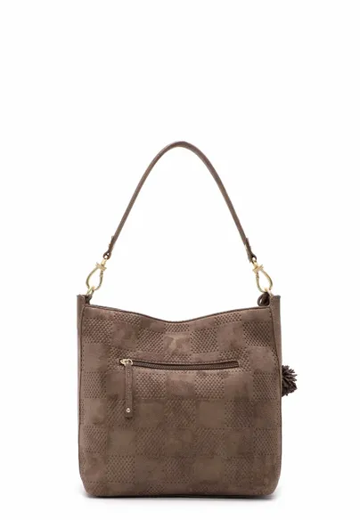 SURI FREY Beuteltasche Taupe Lederimitat SURI FREY Beuteltasche Taupe Lederimitat