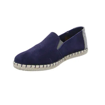 * Halbschuh-Schlüpfer Blau Leder * Halbschuh-Schlüpfer Blau Leder