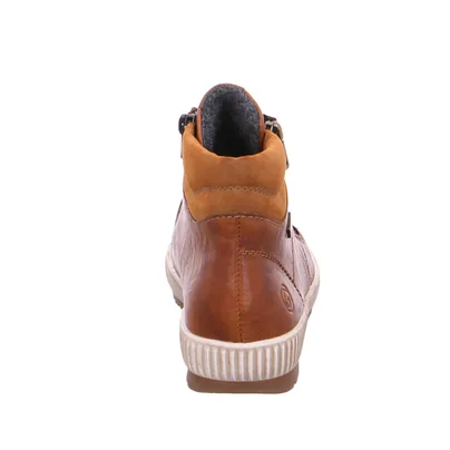 REMONTE mit TEX Membrane Mid Cut Sneaker Cognac Leder 