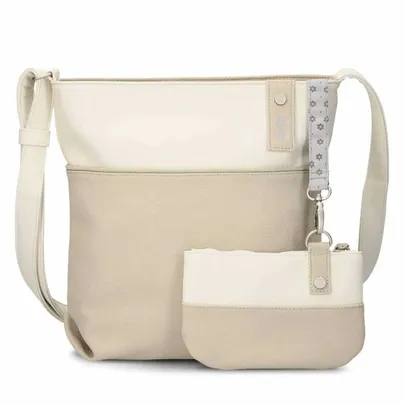 ZWEI Jana Umhängetasche Beige Lederimitat ZWEI Jana Umhängetasche Beige Lederimitat