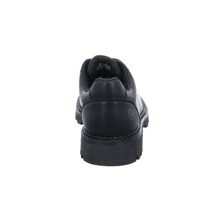 BUGATTI SHOES Halbschuh Schwarz Leder 