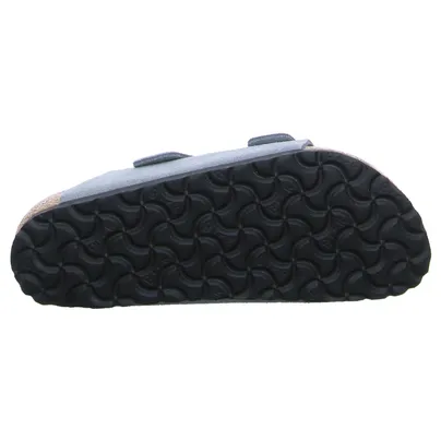 BIRKENSTOCK Bio-Fussbett Grau Leder 