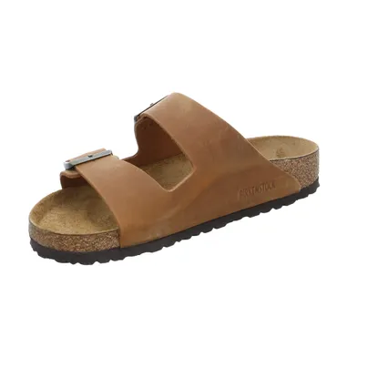 BIRKENSTOCK Normale Breite Bio-Mûles Cognac Leder BIRKENSTOCK Normale Breite Bio-Mûles Cognac Leder