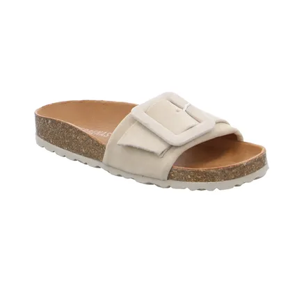 VERBENAS Pantolette Beige Leder 
