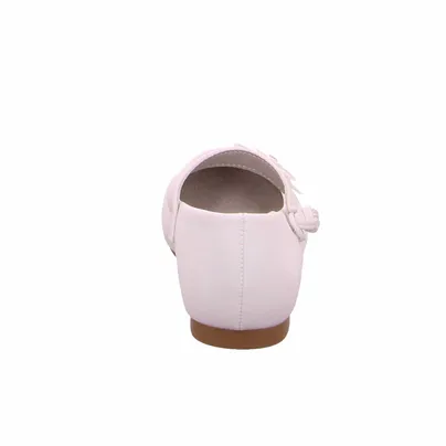 ZOTH Festlicher Sommerschuh Mädchen-Ballerina Weiss Lederimitat ZOTH Festlicher Sommerschuh Mädchen-Ballerina Weiss Lederimitat