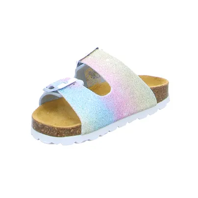 BIOLife Lederdecksohle Kinder-Pantolette Multicolor Lederimitat 