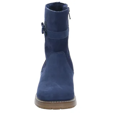 SCHUHENGEL Lederstiefel Kleinkinder-Winterstiefel Dunkelblau Leder SCHUHENGEL Lederstiefel Kleinkinder-Winterstiefel Dunkelblau Leder