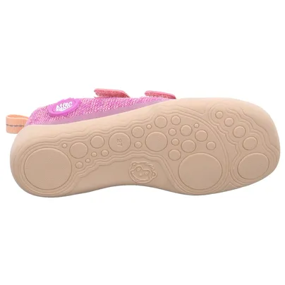 AFFENZAHN Komfortschuh Kleinkinder-Halbschuh Klett Pink Textil 