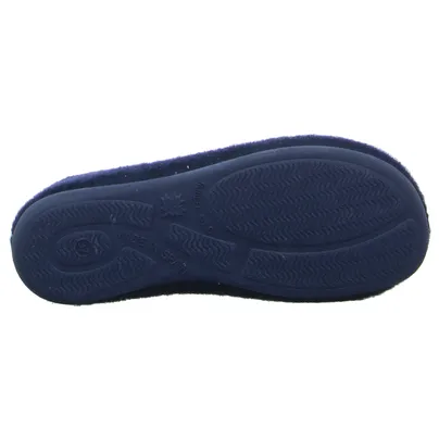 VAN DER LAAN Hausschuh Blau Textil VAN DER LAAN Hausschuh Blau Textil