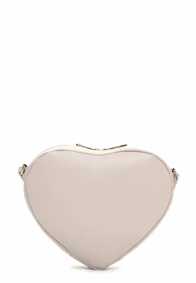 EMILY & NOAH Clutch / Abendtasche Beige Lederimitat 
