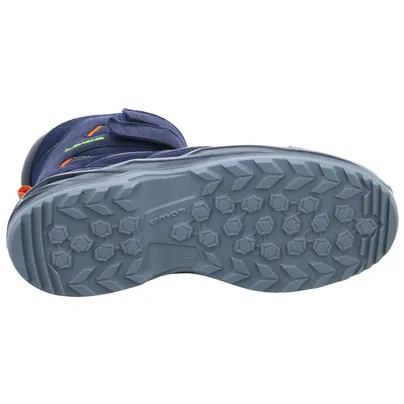 LOWA Winterstiefel Unisex Kleinkinder-Snowboot  Membran Dunkelblau Lederimitat 