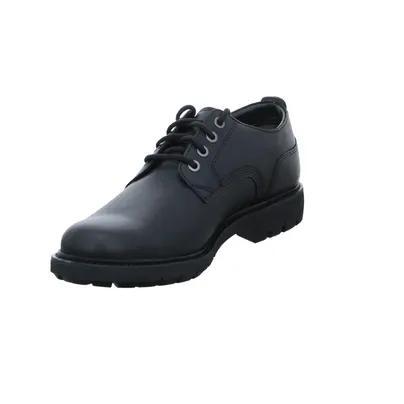 CLARKS Halbschuh Schwarz Leder CLARKS Halbschuh Schwarz Leder