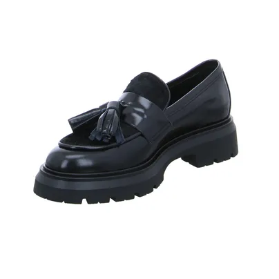 Gianluca Pisati Slipper Schwarz Leder Gianluca Pisati Slipper Schwarz Leder