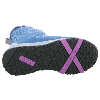 VADO Winter-Sneaker high Mädchen-Snowboot Membrane Blau Textil VADO Winter-Sneaker high Mädchen-Snowboot Membrane Blau Textil
