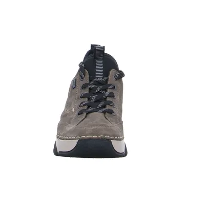 RIEKER mit Wechselfussbett Schnürschuh Grau Leder RIEKER mit Wechselfussbett Schnürschuh Grau Leder