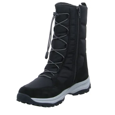 VADO Winter-Stiefel Mädchen-Snowboot Membrane Schwarz Synthetik 