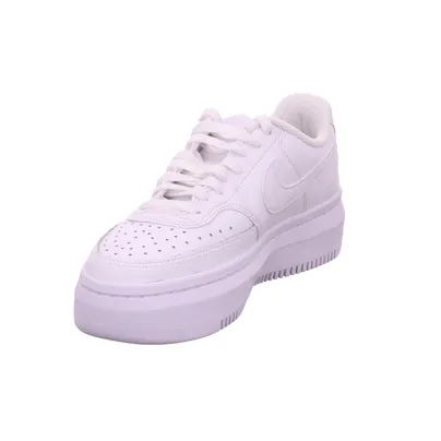 NIKE Court Vision Low Next Sneaker- Streetschuh Damen Weiss Leder 