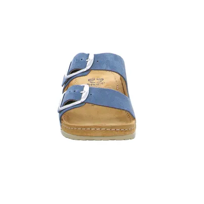 MUBB Bio-Fussbett Jeansblau Leder 