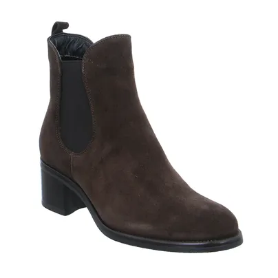 SCHUHENGEL Stiefelette Braun Leder SCHUHENGEL Stiefelette Braun Leder