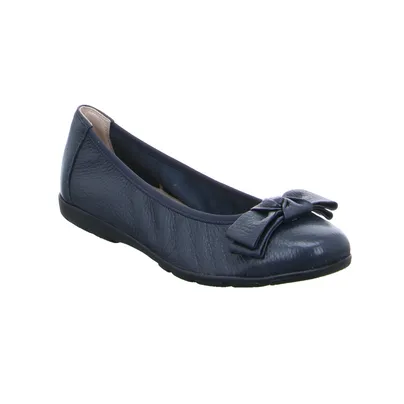 CAPRICE "Super Soft" Ballerina Blau Leder 