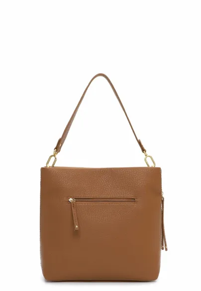 SURI FREY Umhängetasche Camel Lederimitat 