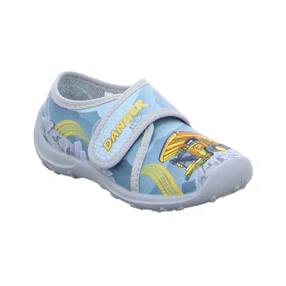 FISCHER Jungen Kinder-Hausschuh Grau Textil FISCHER Jungen Kinder-Hausschuh Grau Textil