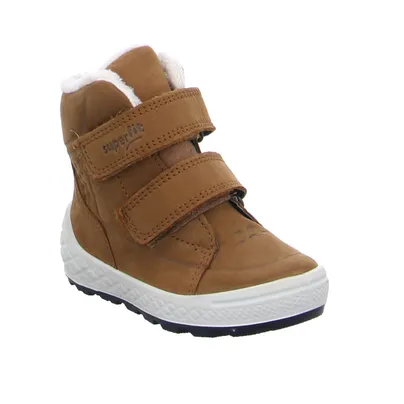 SUPERFIT Baby-Boot Kleinkinder-Winter-Bottine Cognac Textil 