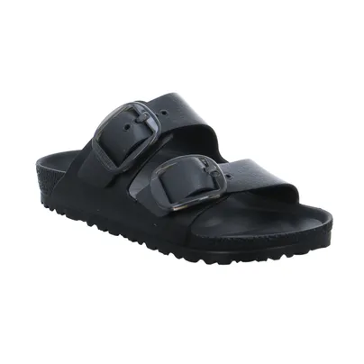 BIRKENSTOCK Badeschuh Schwarz Lederimitat 