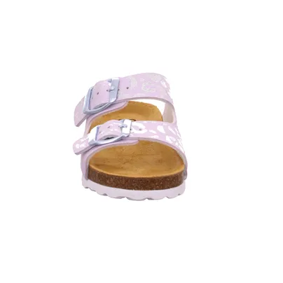 BIOLife Mädchen Kinder-Pantolette Flieder Lederimitat BIOLife Mädchen Kinder-Pantolette Flieder Lederimitat
