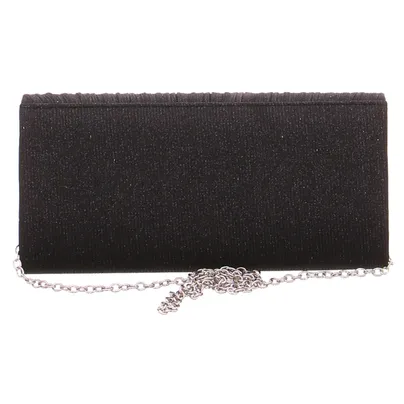 * Clutch / Abendtasche Schwarz Textil 