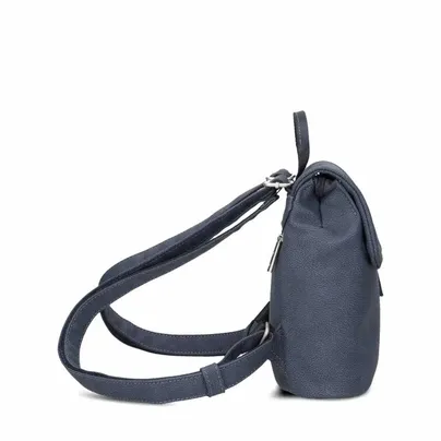 ZWEI Rucksack Blau Lederimitat 