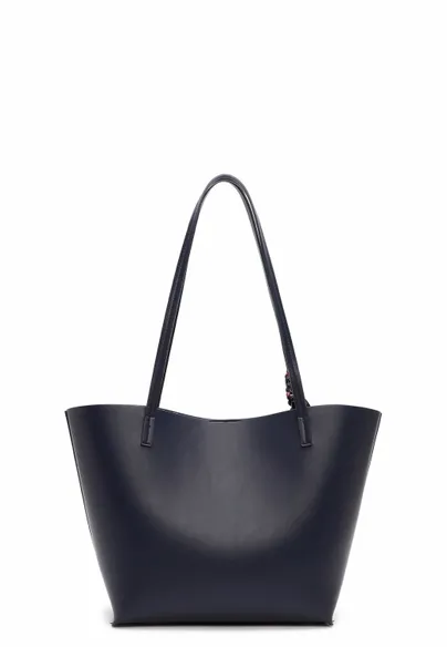 TAMARIS Shopper Blau Lederimitat 