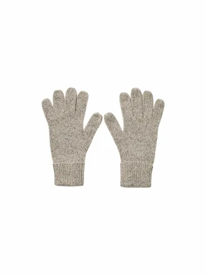 PIECES Armabschluss mit Umschlag Strickhandschuh Offwhite Textil PIECES Armabschluss mit Umschlag Strickhandschuh Offwhite Textil