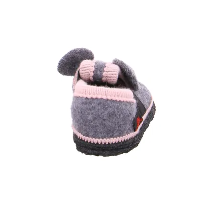 BECK warmer Hausschuh Kinder-Winterhausschuh Grau Textil BECK warmer Hausschuh Kinder-Winterhausschuh Grau Textil