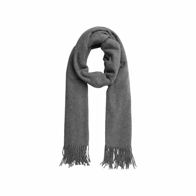 PIECES Fransen, 70x190cm Schal Grau Textil PIECES Fransen, 70x190cm Schal Grau Textil