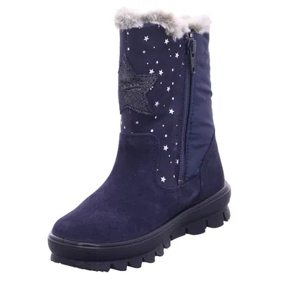 SUPERFIT Stiefel Kleinkinder-Winterstiefel Dunkelblau Textil 