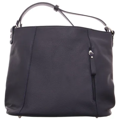 * Beuteltasche Navy Leder * Beuteltasche Navy Leder
