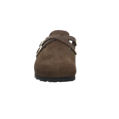 BIRKENSTOCK Pantolette Braun Leder BIRKENSTOCK Pantolette Braun Leder