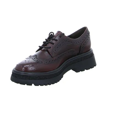TAMARIS Schnürschuh Bordeau Lederimitat TAMARIS Schnürschuh Bordeau Lederimitat