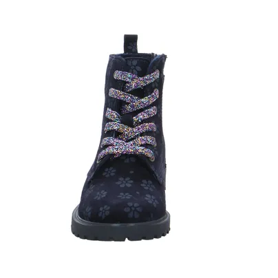 SCHUHENGEL Schnürstiefel Kleinkinder-Winterstiefel Blau Leder SCHUHENGEL Schnürstiefel Kleinkinder-Winterstiefel Blau Leder