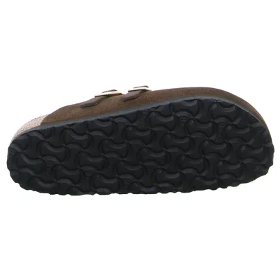 BIRKENSTOCK Pantolette Braun Leder BIRKENSTOCK Pantolette Braun Leder