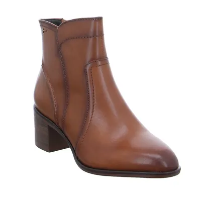 TAMARIS Stiefelette Cognac Leder TAMARIS Stiefelette Cognac Leder