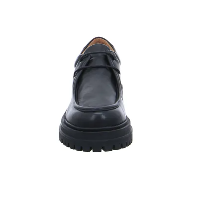SCHUHENGEL Schnürschuh Schwarz Leder SCHUHENGEL Schnürschuh Schwarz Leder