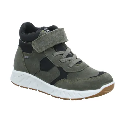 LURCHI Sneaker high Jugend-Boot Olive Leder 
