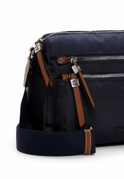 EMILY & NOAH Umhängetasche Blau Textil EMILY & NOAH Umhängetasche Blau Textil