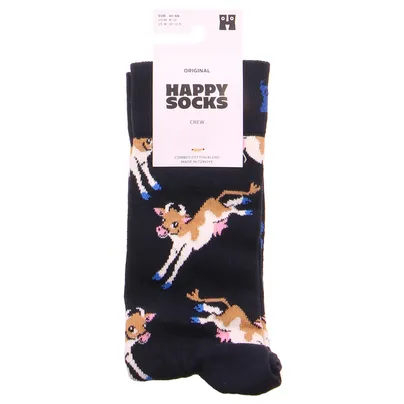 HAPPY SOCKS Kühe Freizeitsocken Dunkelblau Textil 